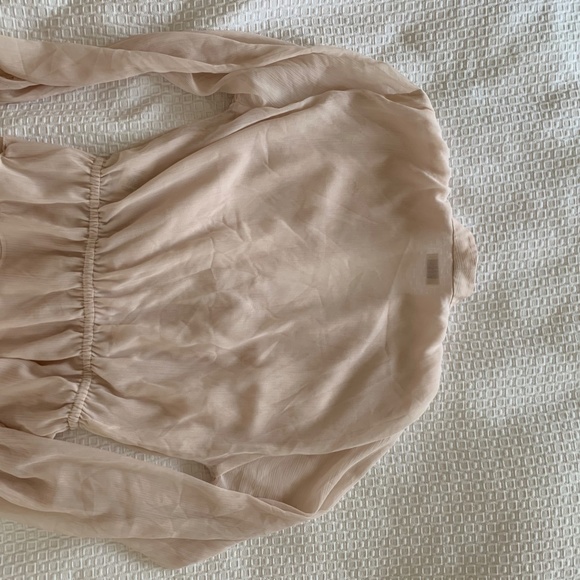 Aritzia Little Moon Sheer Pink XS Lunaria Blouse - Picture 5 of 5